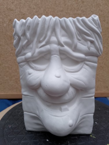 Unpainted ceramic bisque - bisque, hag