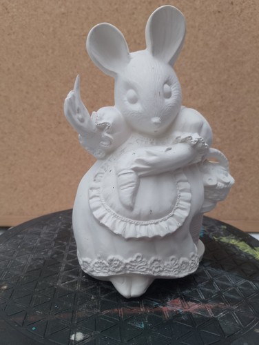 Unpainted ceramic bisque ms - unpainted,